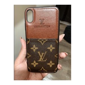 LV iPhone XS Max Leather Case